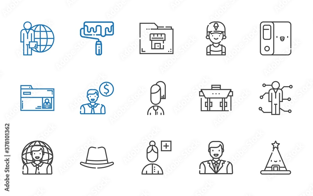 job icons set