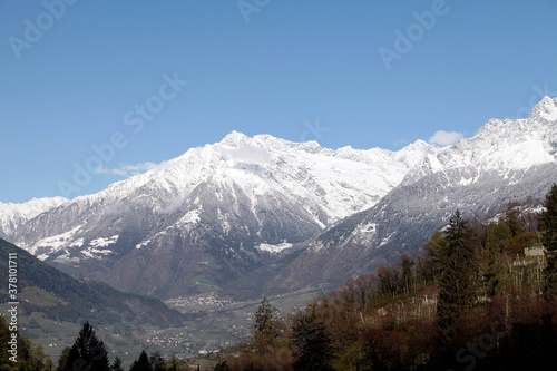 Die Texel Gruppe der Alpen. Südtirio, Italien, Europa