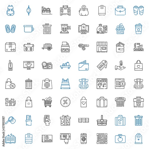 bag icons set