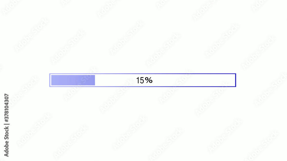 Blue color waiting loading bar icon on white background Blue color waiting loading bar icon on white background