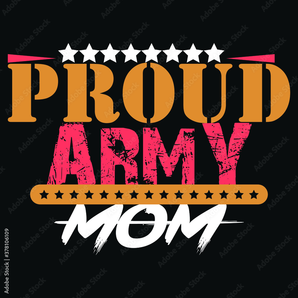 Obraz premium proud army mom