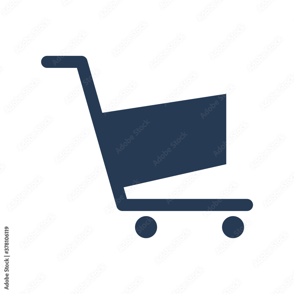 Shopping cart icon vector graphics Shopping cart icon vector graphics