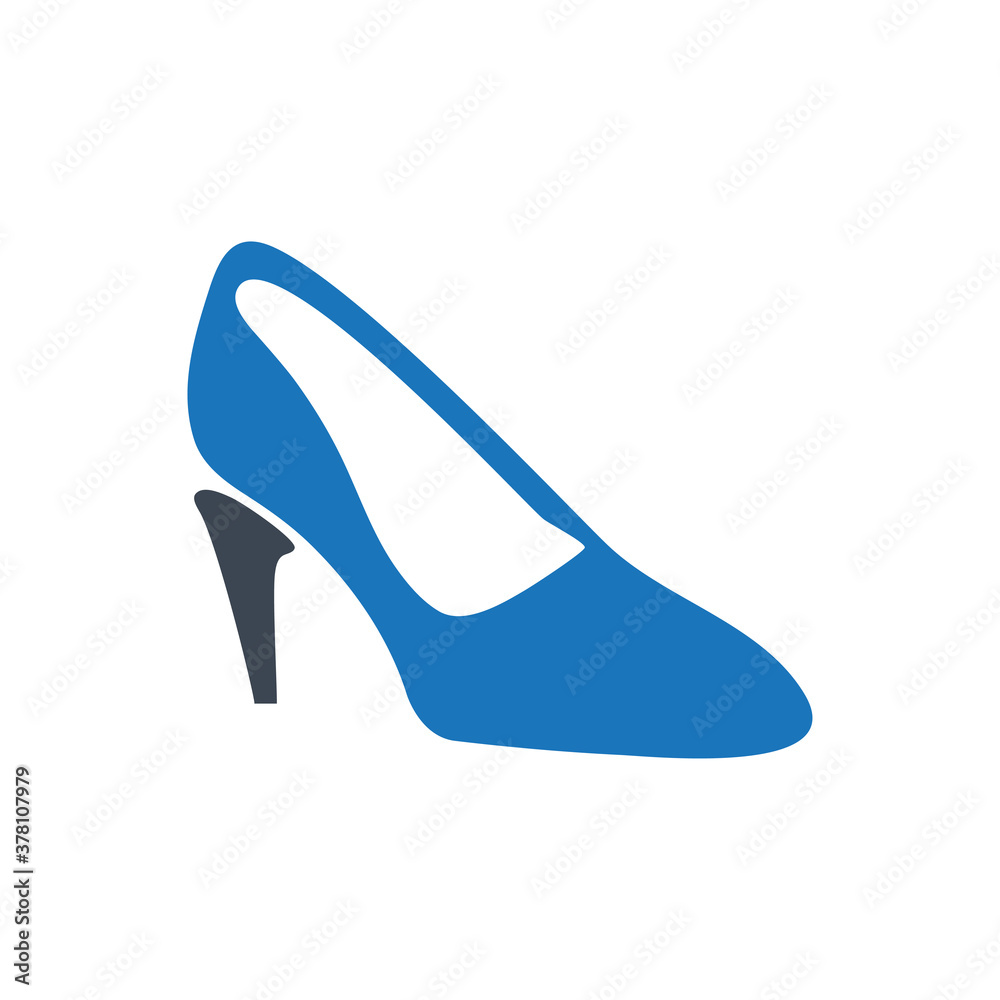 woman shoe icon ( vector illustration ) woman shoe icon ( vector illustration )