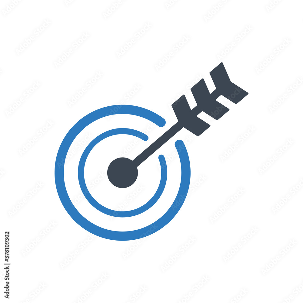 Business goal icon ( vector illustration ) Business goal icon ( vector illustration )