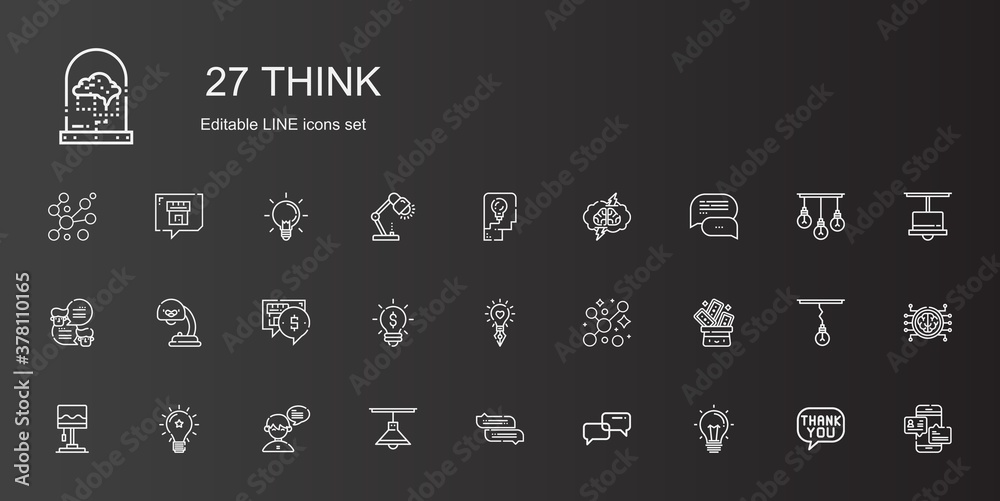think icons set think icons set