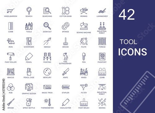 tool icons set