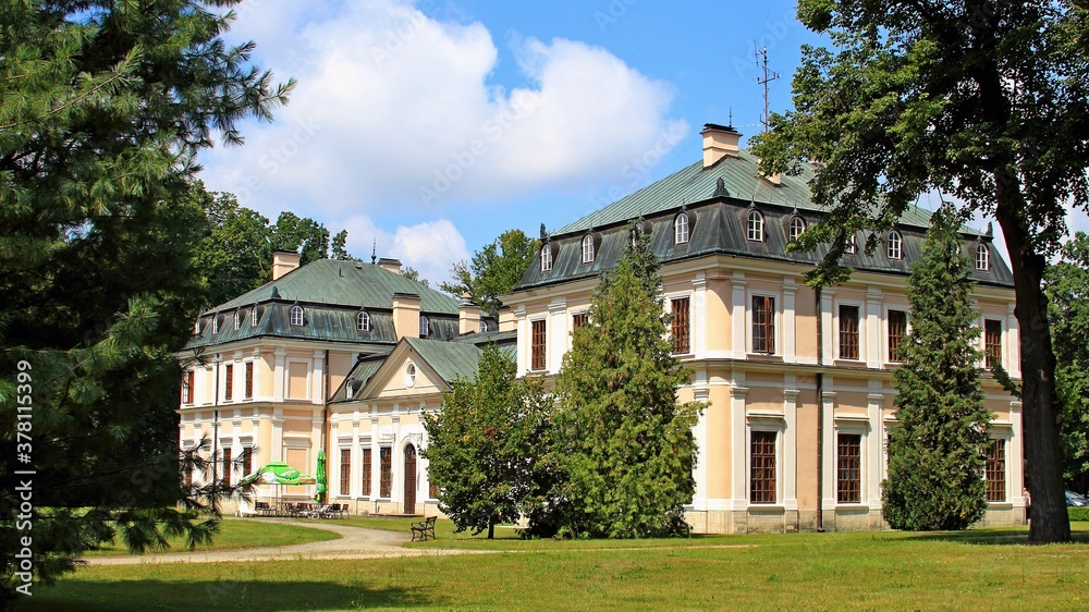 Sieniawa, Rudka, Park, Pałac, Zamek, Architektura, Zabudowa, Pałacyk, Las, Drzewo