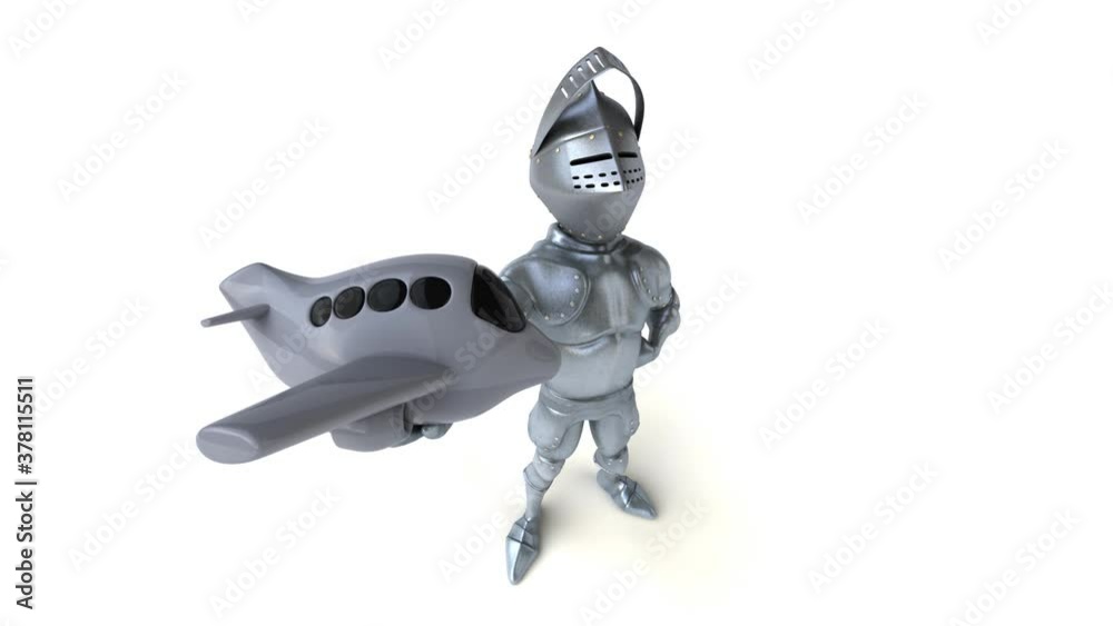 Fun 3D cartoon knight with alpha channel Fun 3D cartoon knight with alpha channel