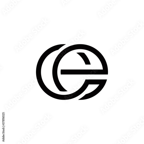 c e ce initial logo design vector symbol graphic idea creative