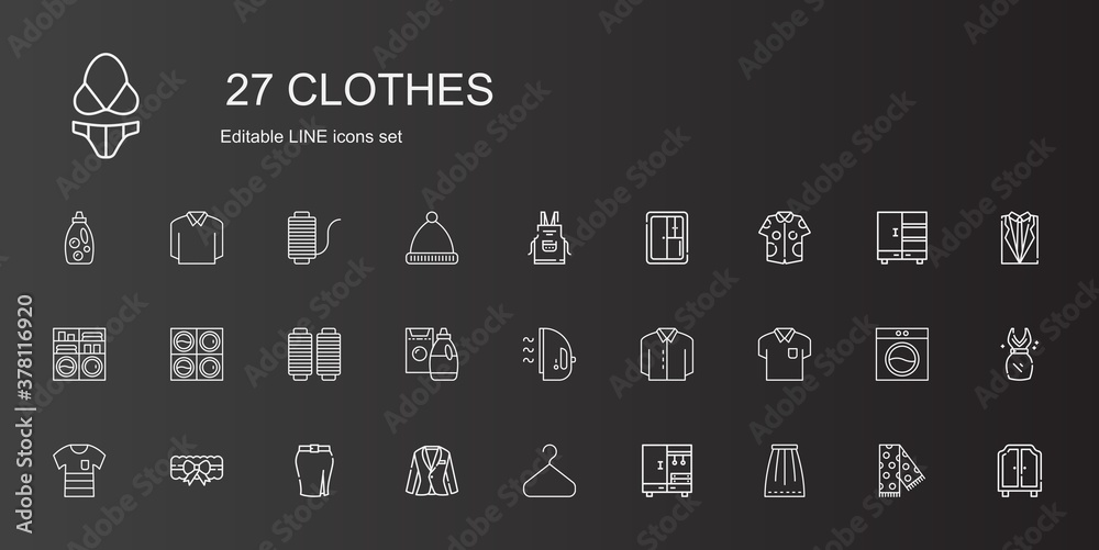 clothes icons set clothes icons set