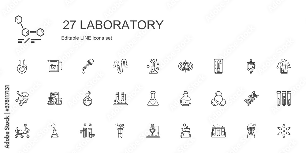 laboratory icons set laboratory icons set