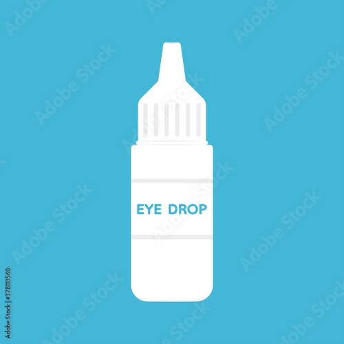 Eye drops vector. Eye drops cartoon vector.