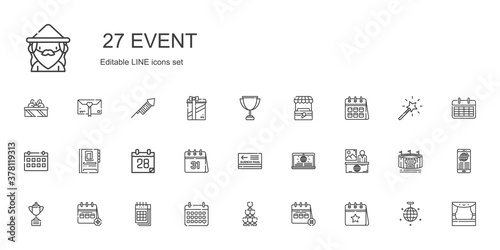 event icons set