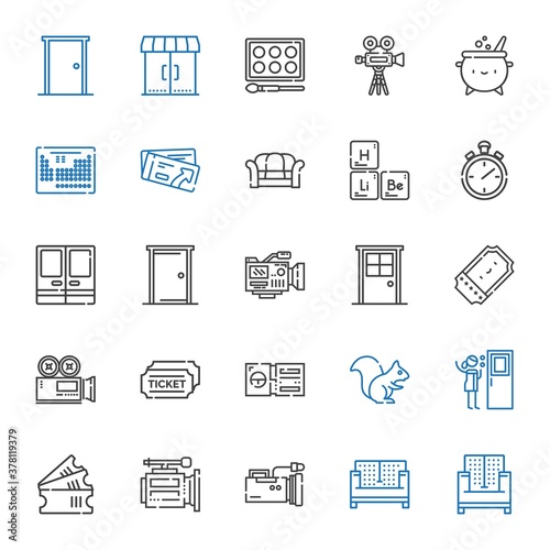 elements icons set