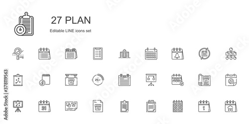 plan icons set © NinjaStudio