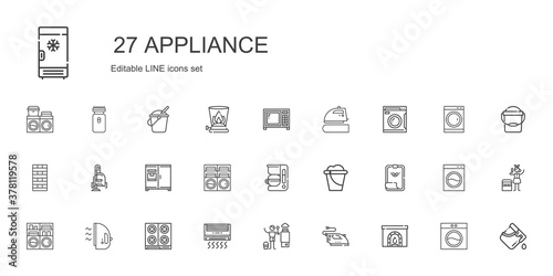 appliance icons set © NinjaStudio