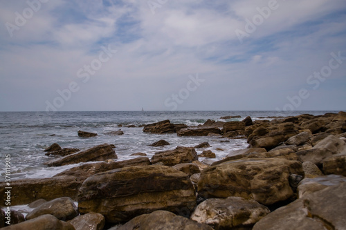 rocky shore near the water