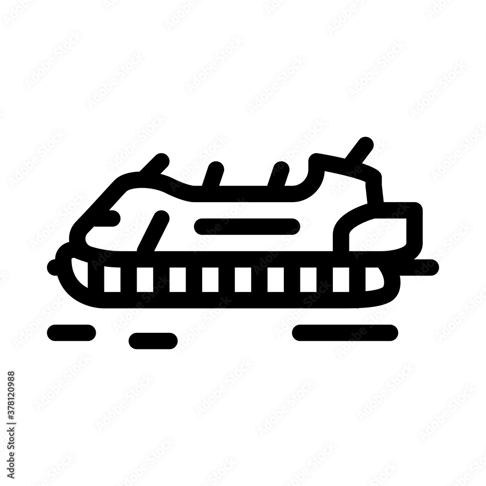 rescue hovercraft icon vector. rescue hovercraft sign. isolated contour symbol illustration rescue hovercraft icon vector. rescue hovercraft sign. isolated contour symbol illustration