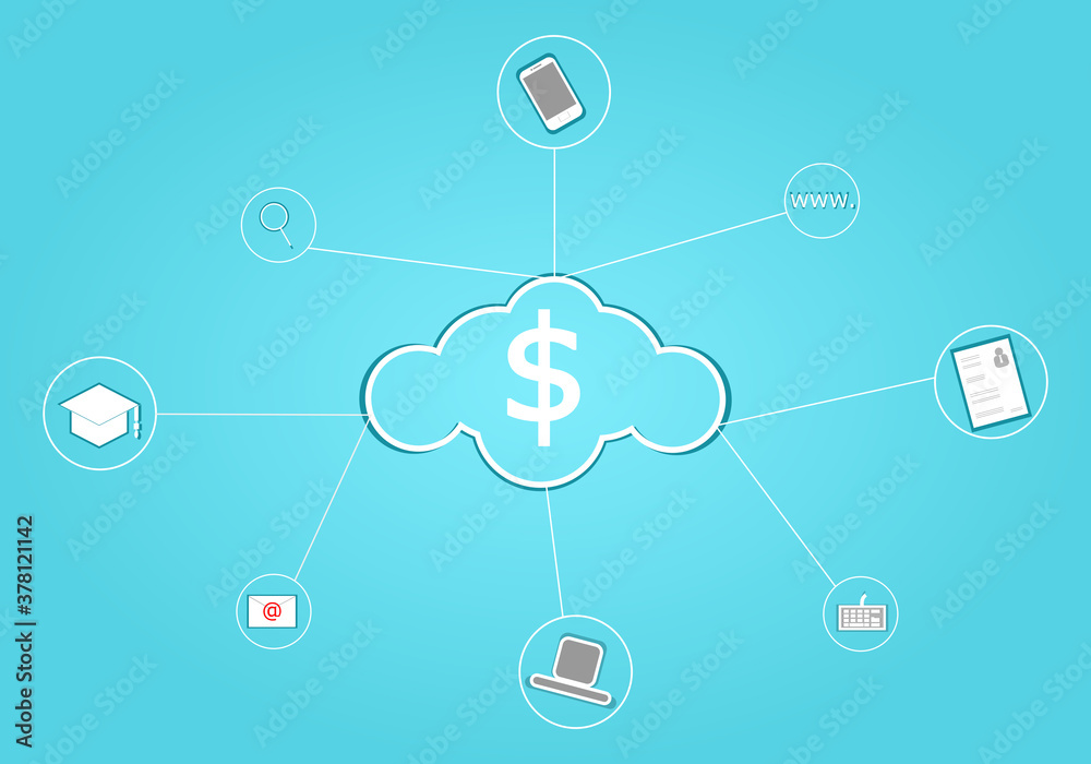 Center storage cloud icons web site Find a job Center storage cloud icons web site Find a job
