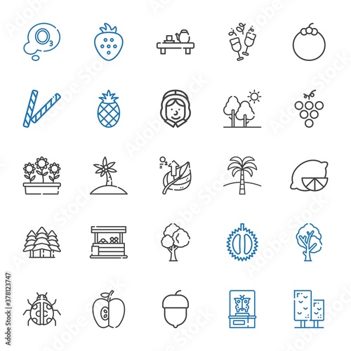 leaf icons set