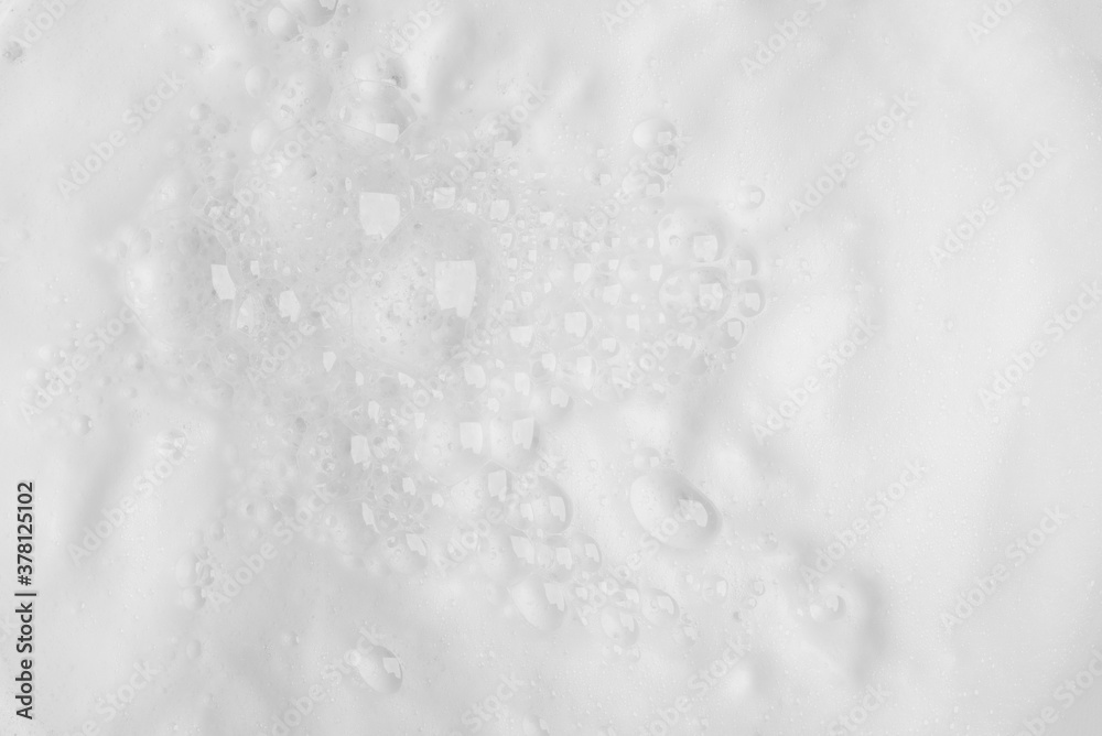 Bubble foam from soap or shampoo on top view texture background Bubble foam from soap or shampoo on top view texture background