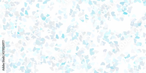Light purple vector texture with memphis shapes.