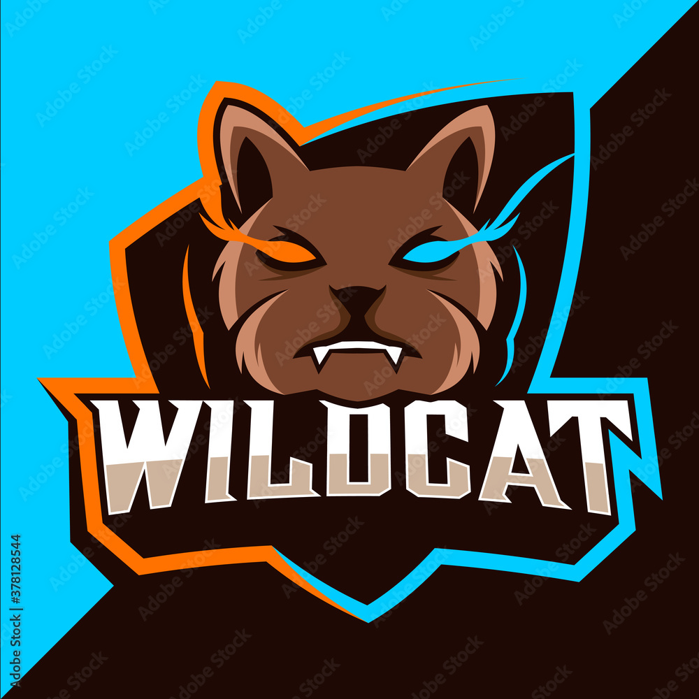 wildcats mascot esport logo design wildcats mascot esport logo design
