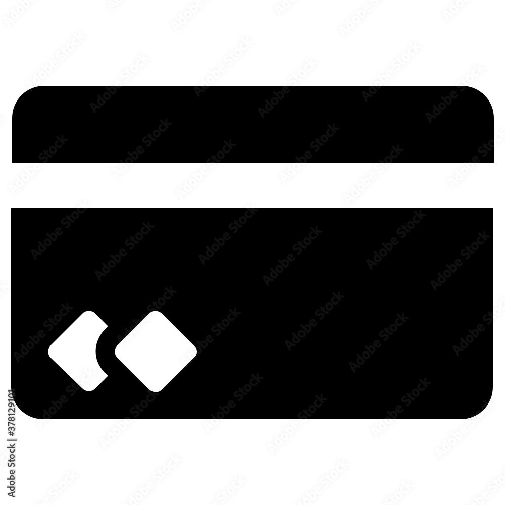 Bank card icon, editable vector of credit card
Bank card icon, editable vector of credit card