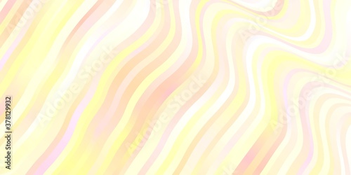 Light Orange vector background with wry lines.