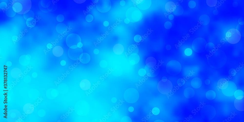 Light BLUE vector layout with circle shapes. Abstract illustration with colorful spots in nature style. Pattern for booklets, leaflets. Light BLUE vector layout with circle shapes. Abstract illustration with colorful spots in nature style. Pattern for booklets, leaflets.