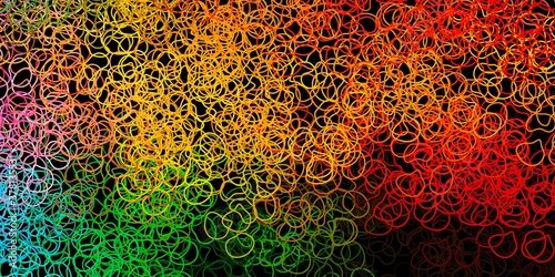 Dark multicolor vector template with abstract forms.