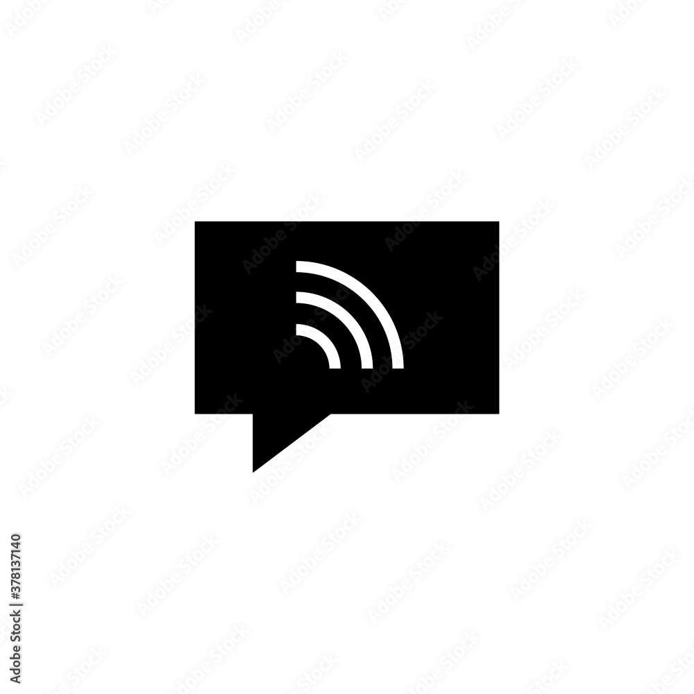 Social Media Icon in black flat glyph, filled style isolated on white background Social Media Icon in black flat glyph, filled style isolated on white background