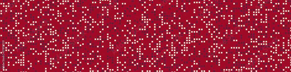 Fototapeta premium Abstract Color Halftone Dots generative art background illustration