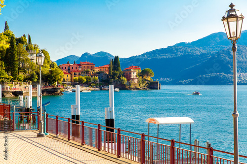 Varenna, lake Como, Italy September 20, 2019. Varenna, small town on lake Como. Lakeside view in Italy.