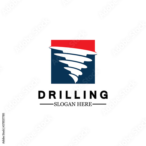  Drill logo icon design template ,Logo for mining / business / bore / drilling business / oil drilling. Other companies. Vector illustration.