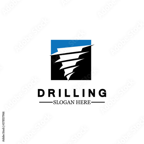  Drill logo icon design template ,Logo for mining / business / bore / drilling business / oil drilling. Other companies. Vector illustration.