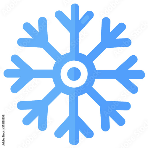  Snowflake icon in editable style, snow pattern 