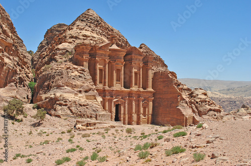 View on Monastery in Petra, Jordan