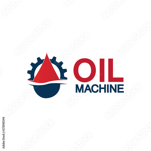 Oil industry vector design template,Oil Industry logo designs concept vector, Oil Gear Machine logo template symbol