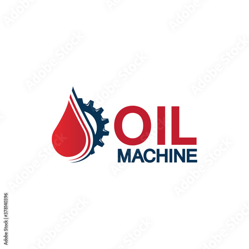 Oil industry vector design template,Oil Industry logo designs concept vector, Oil Gear Machine logo template symbol