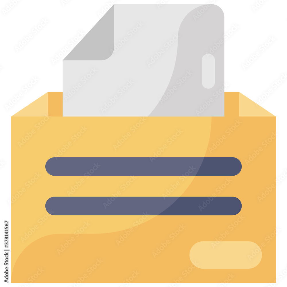 Flat vector design of document case icon
Flat vector design of document case icon