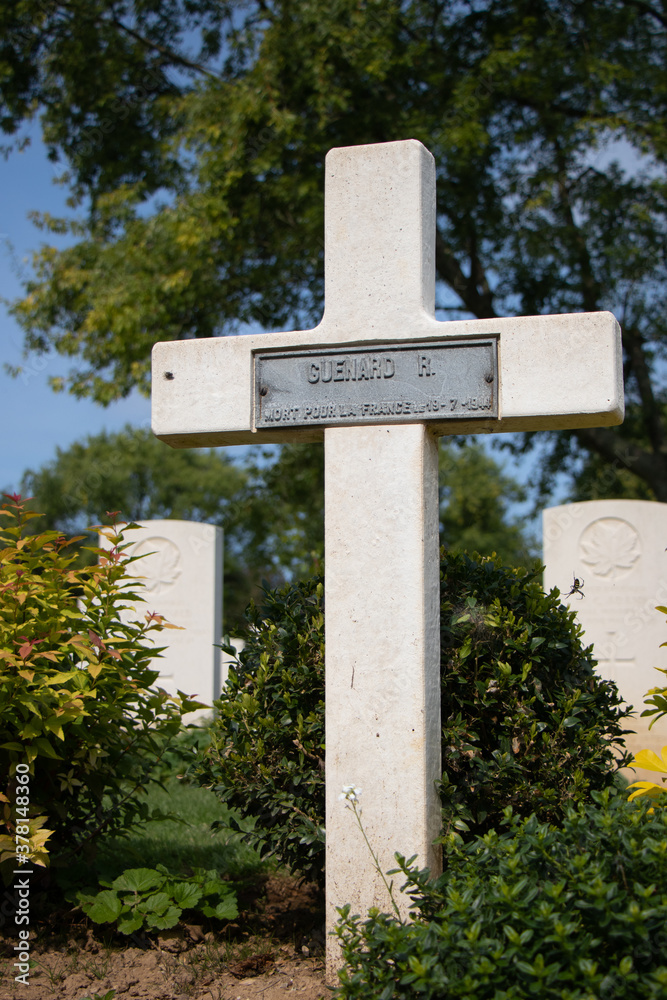 Canadian War Cemetery, World War 2, Bény-sur-Mer, France.
