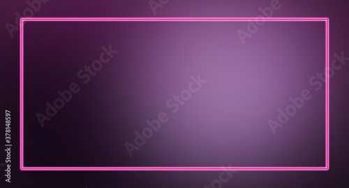 Neon glowing magic frame. fire wave line Glitter sparkle effect pink dark wallpaper abstract background photo
