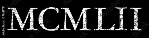 MCMLII 1952 Roman (Antique White)