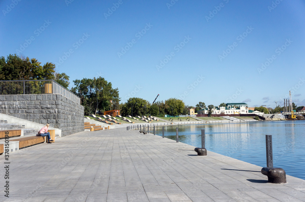 Fototapeta premium Russia. City Of Penza. Embankment of the river Sura