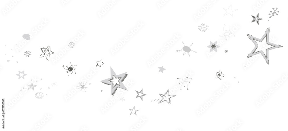 Stars Sterne Band Banner Skizze Zeichnung Hintergrund