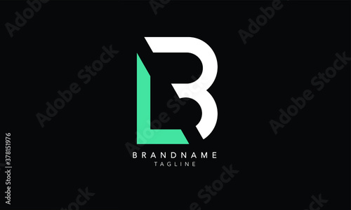 Alphabet letters Initials Monogram logo LB, BL, L and B