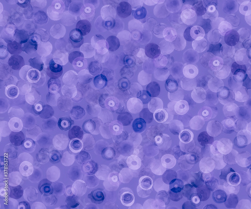 Purple Circles Ornament. Abstract Polka Dots 
