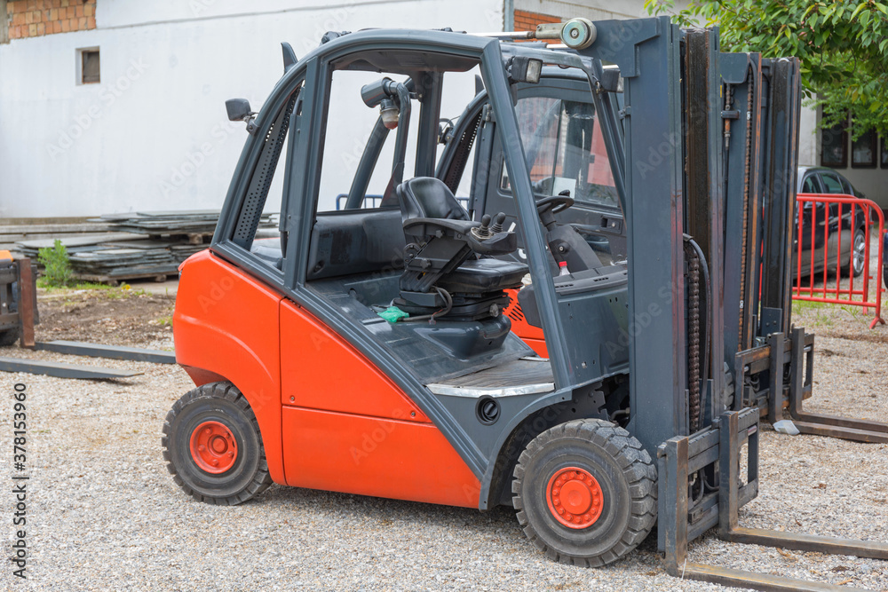 Red Forklift Truck Red Forklift Truck