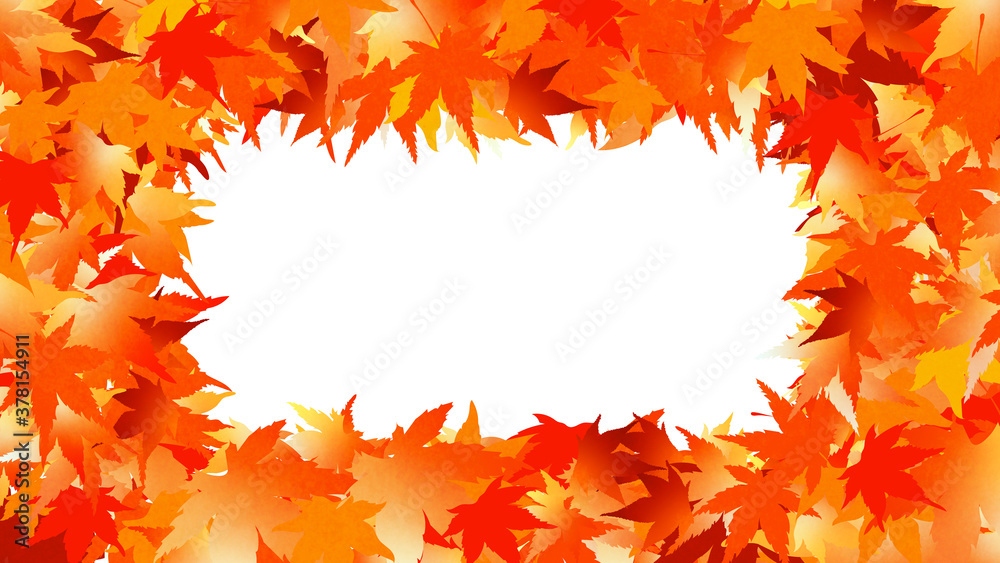 紅葉をデザインした秋のイメージの背景素材 紅葉をデザインした秋のイメージの背景素材